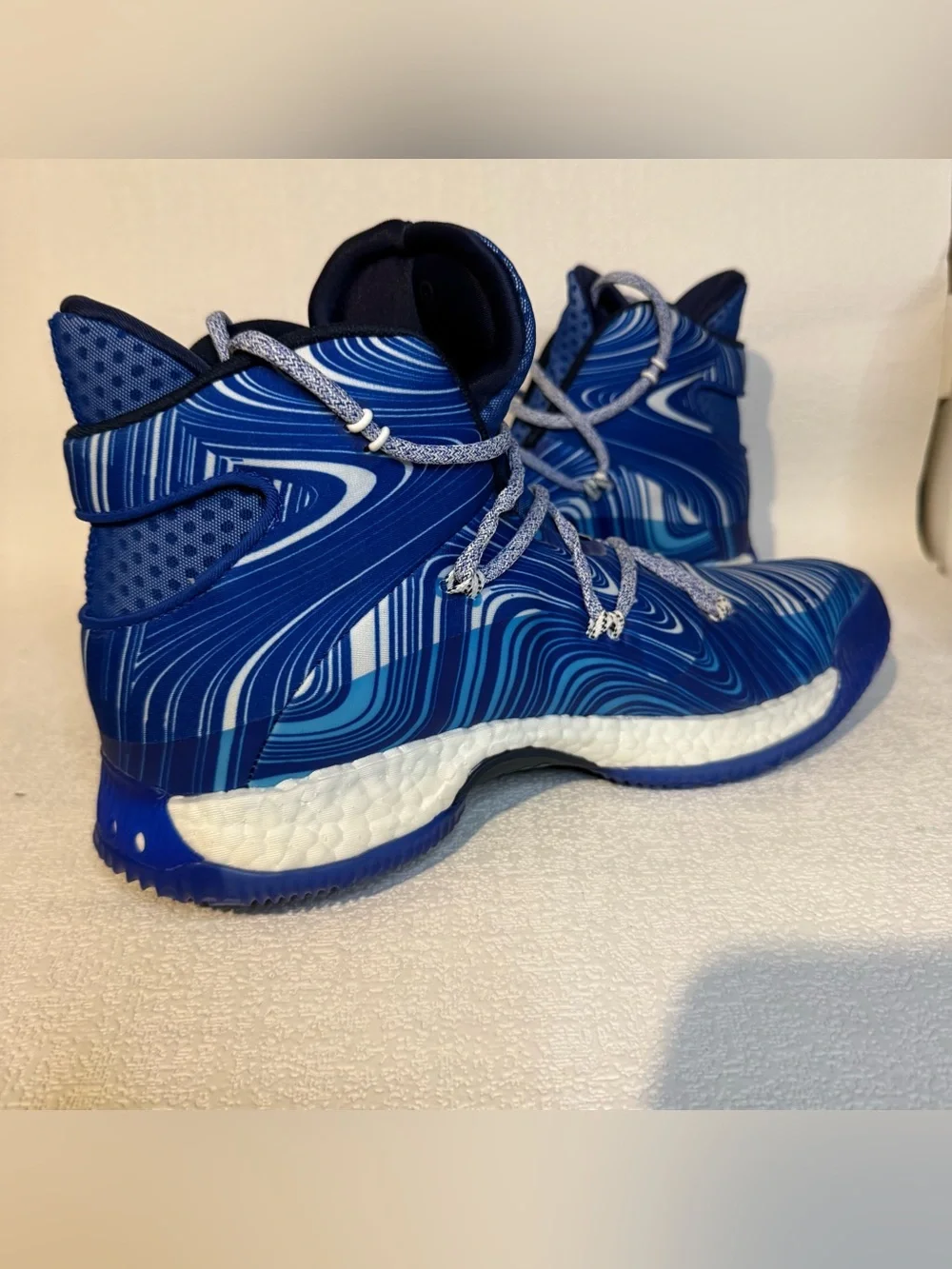 Adidas Crazy Explosive Boost Men’s 12.5 Blue Basketball Shoes B42419 NWOB